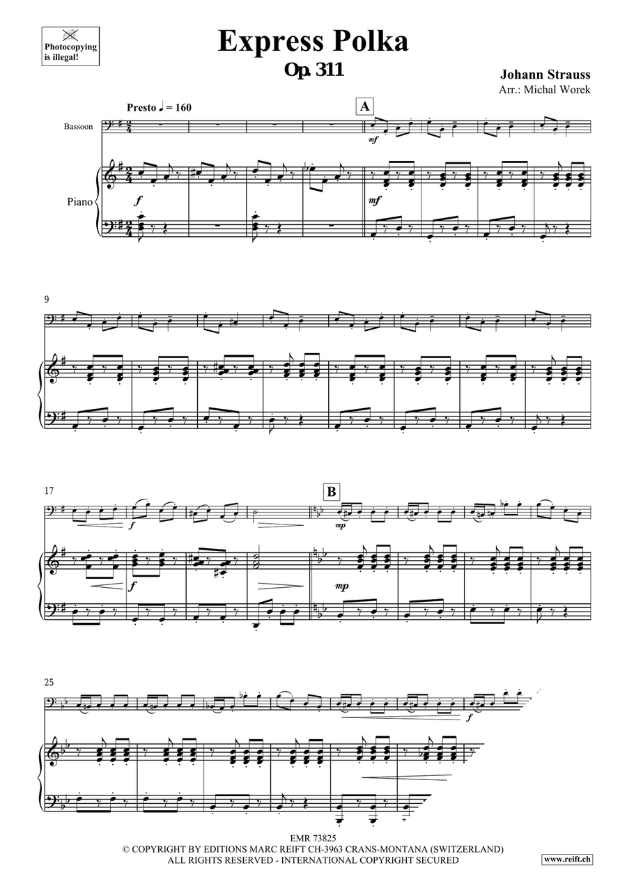 Express Polka Express Polka Bassoon Solo scores gallery preview page 3