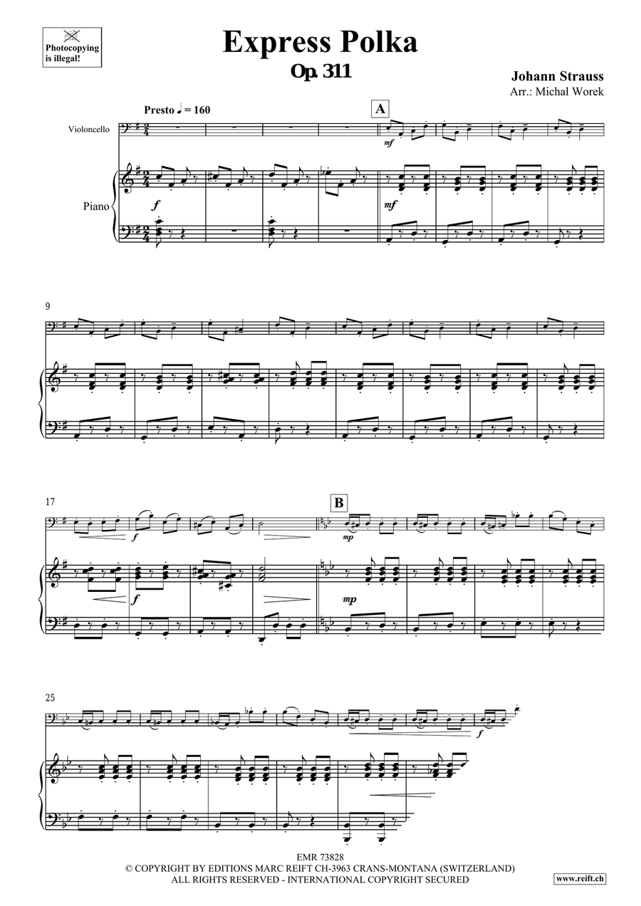 Express Polka Express Polka Piano Accompaniment scores gallery preview page 3