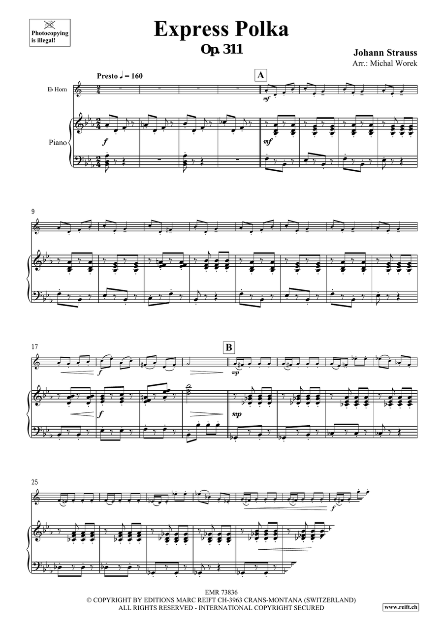 Express Polka Express Polka Horn scores gallery preview page 3