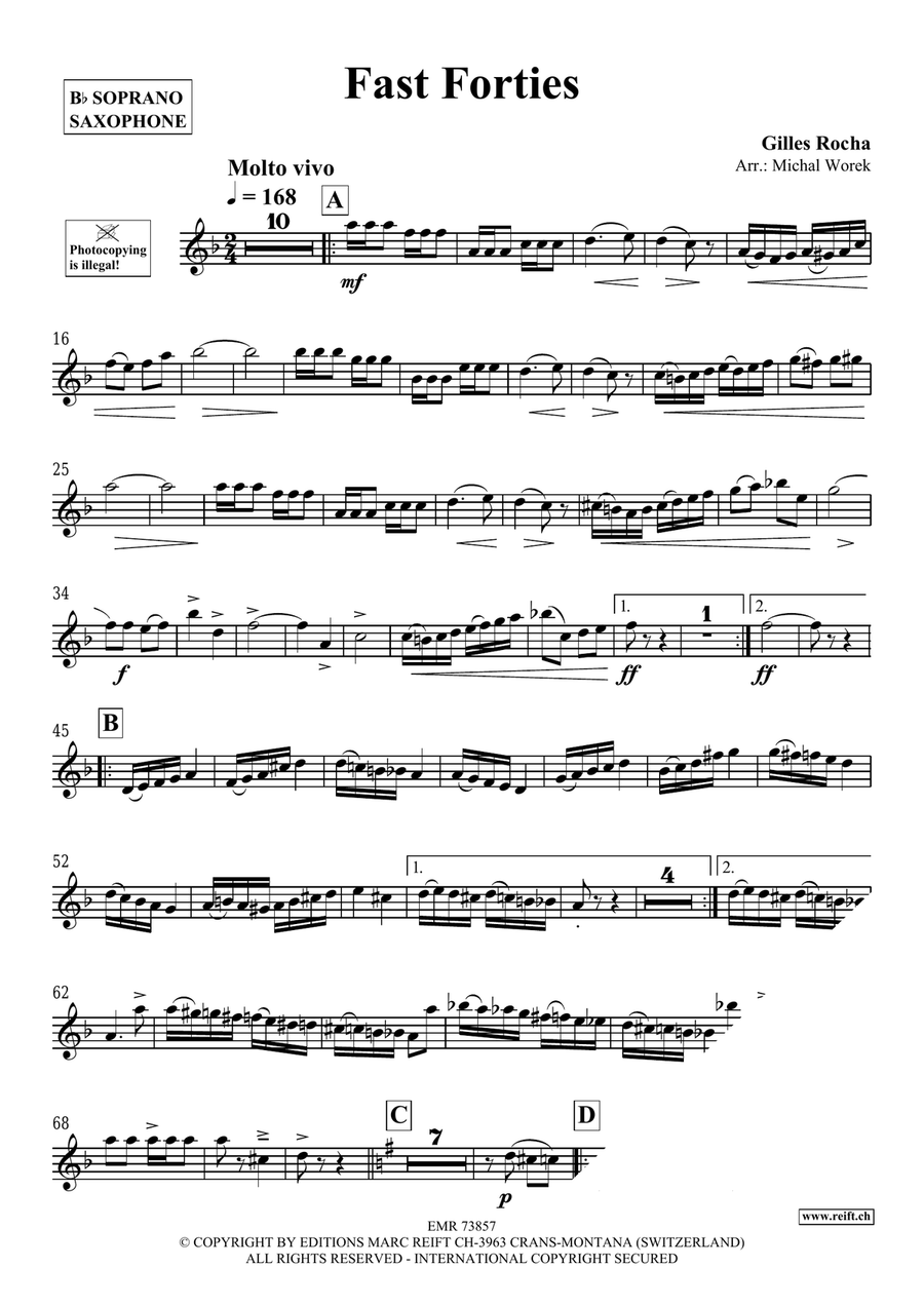 Fast Forties Fast Forties Soprano Saxophone scores gallery preview page 4