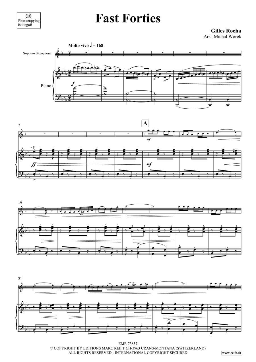 Fast Forties Fast Forties Soprano Saxophone scores gallery preview page 5