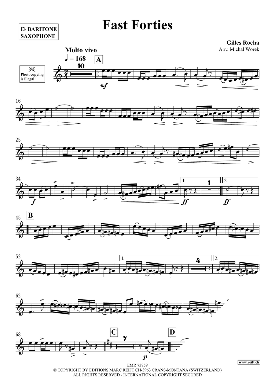 Fast Forties Fast Forties Baritone Saxophone scores gallery preview page 4