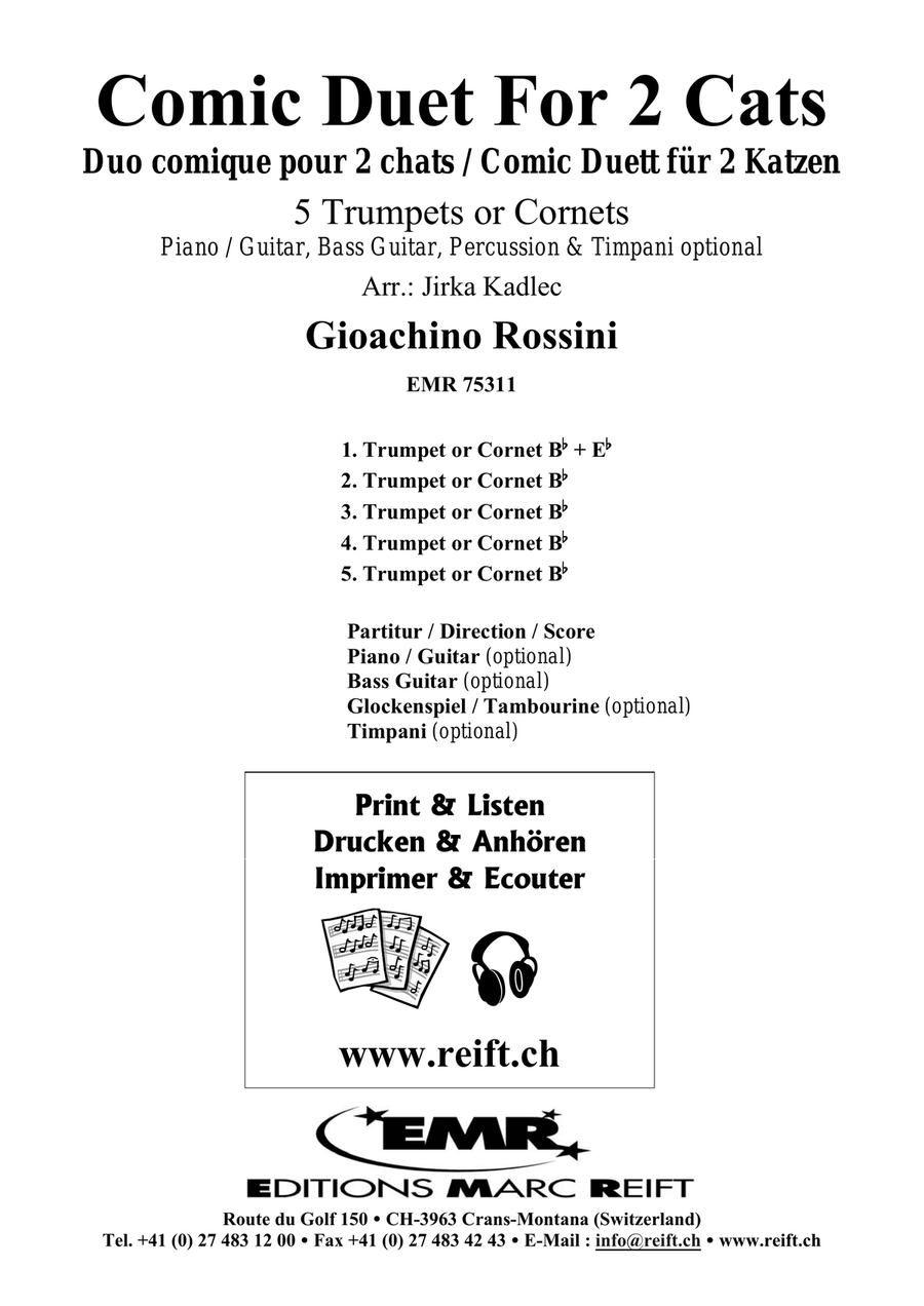 Comic Duet For 2 Cats Comic Duet For 2 Cats Cornet scores gallery preview page 2