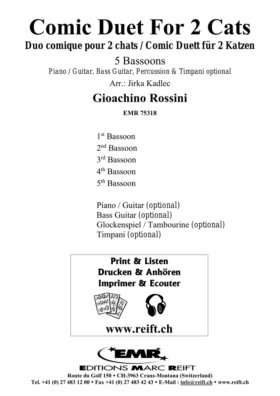 Comic Duet For 2 Cats Comic Duet For 2 Cats Bassoon scores gallery preview page 2