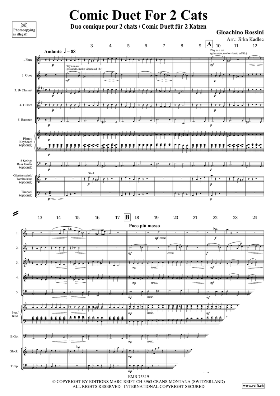 Comic Duet For 2 Cats Comic Duet For 2 Cats Bassoon scores gallery preview page 3