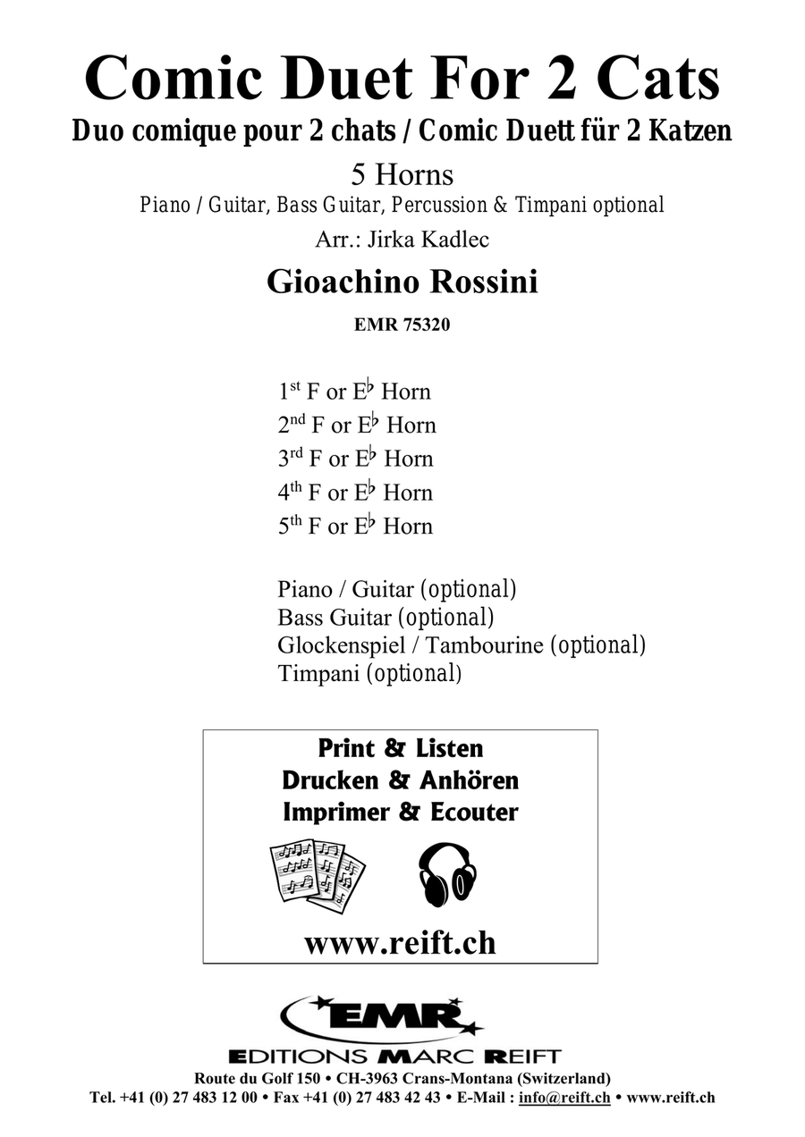 Comic Duet For 2 Cats Comic Duet For 2 Cats Horn scores gallery preview page 2