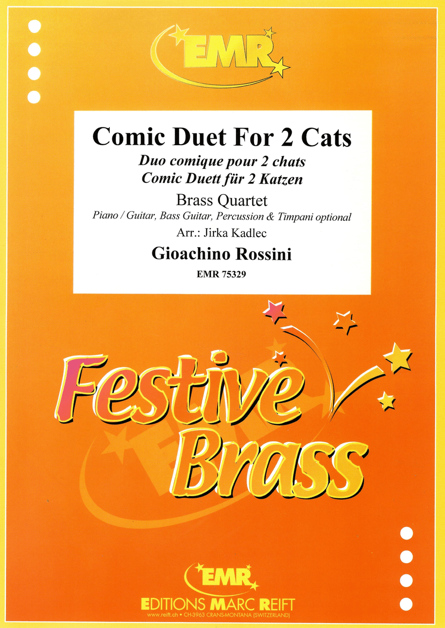Comic Duet For 2 Cats Comic Duet For 2 Cats Brass Quartet scores gallery preview page 1