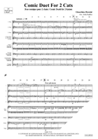 Comic Duet For 2 Cats Flute Quartet scores gallery preview page 3