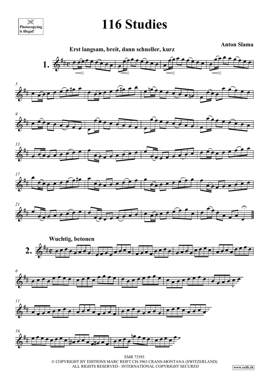116 Studies 116 Studies Piccolo scores gallery preview page 3