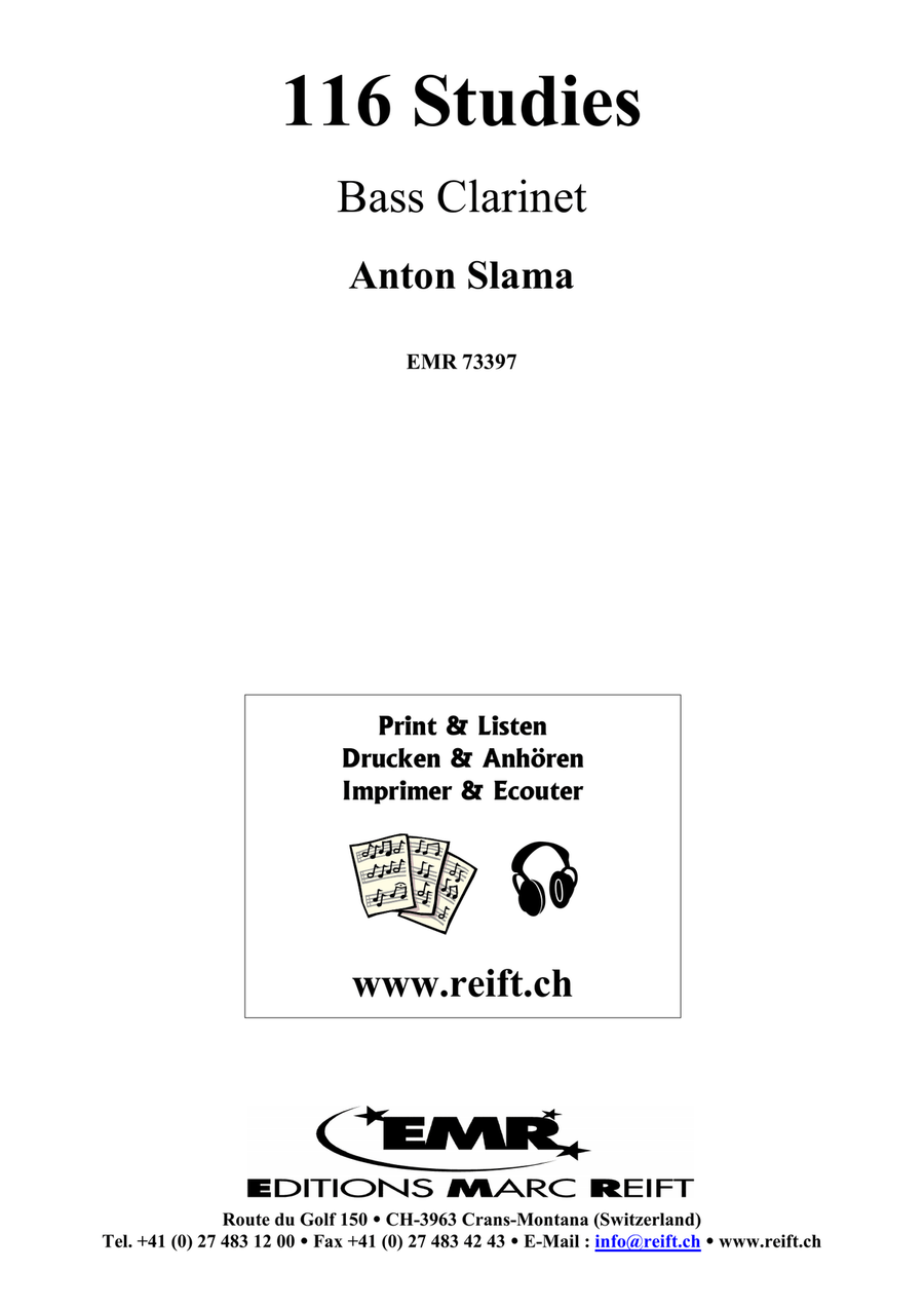 116 Studies 116 Studies Bass Clarinet scores gallery preview page 2