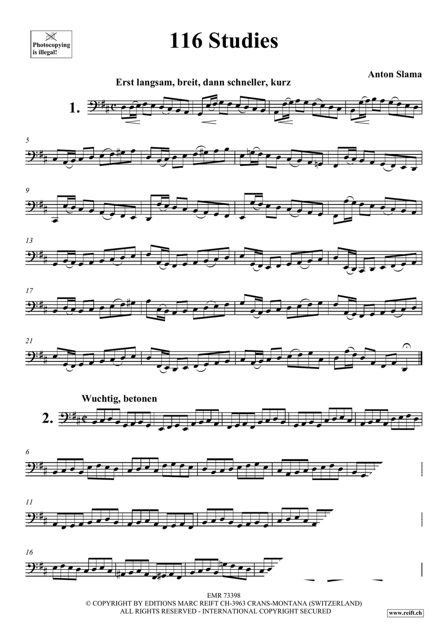 116 Studies 116 Studies Bassoon Solo scores gallery preview page 3