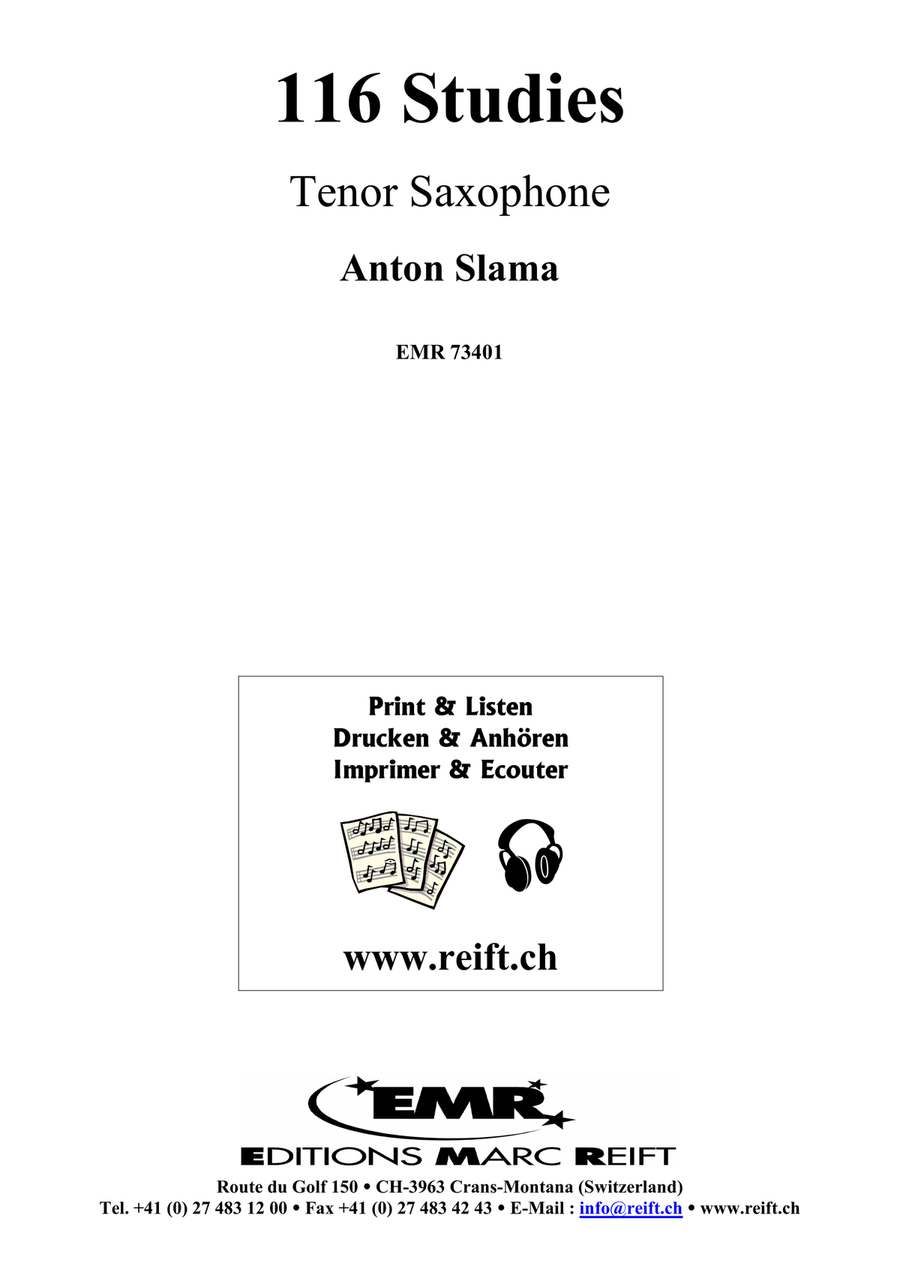 116 Studies 116 Studies Tenor Saxophone scores gallery preview page 2