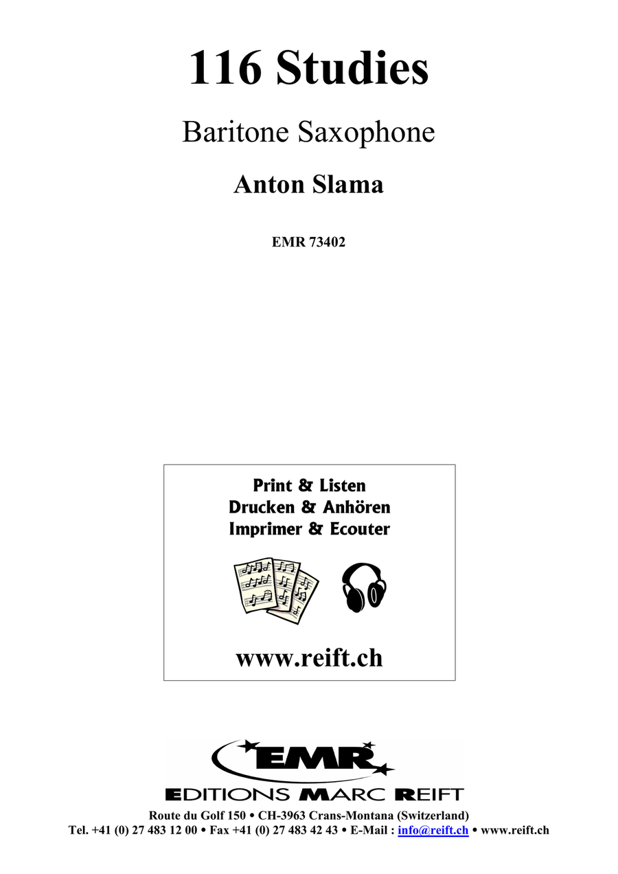 116 Studies 116 Studies Baritone Saxophone scores gallery preview page 2