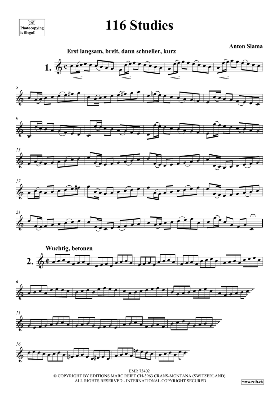 116 Studies 116 Studies Baritone Saxophone scores gallery preview page 3