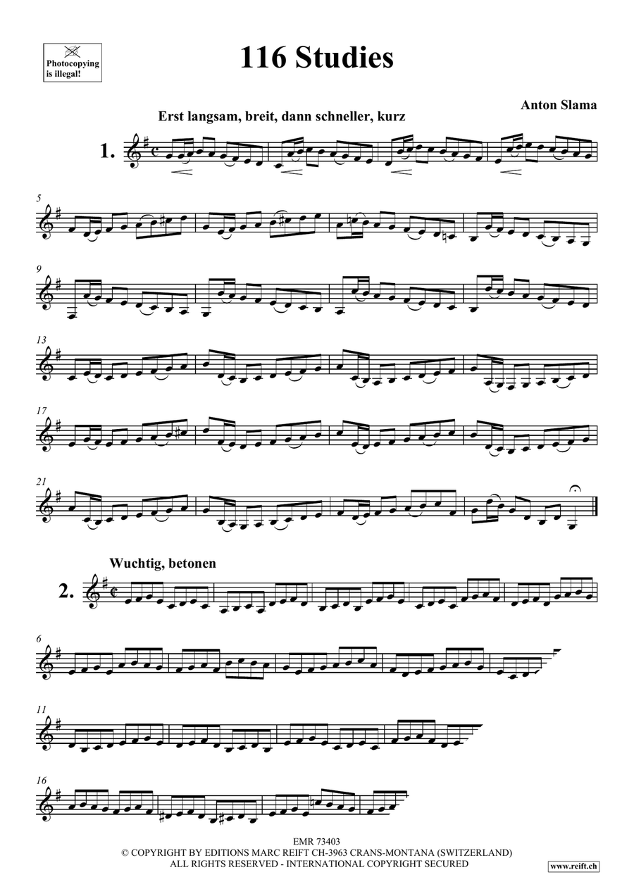 116 Studies 116 Studies Cornet scores gallery preview page 3