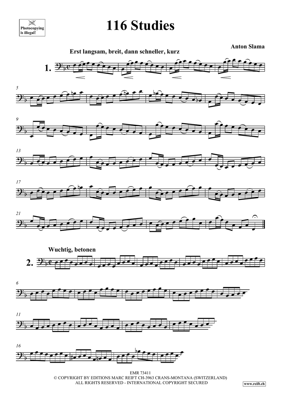 116 Studies 116 Studies Euphonium scores gallery preview page 3