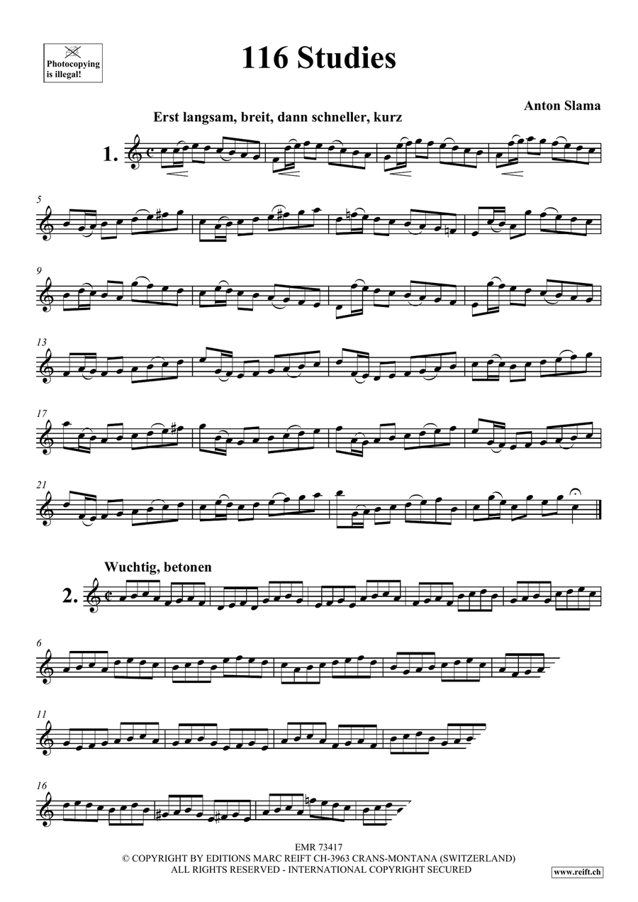 116 Studies 116 Studies Violin Solo scores gallery preview page 3