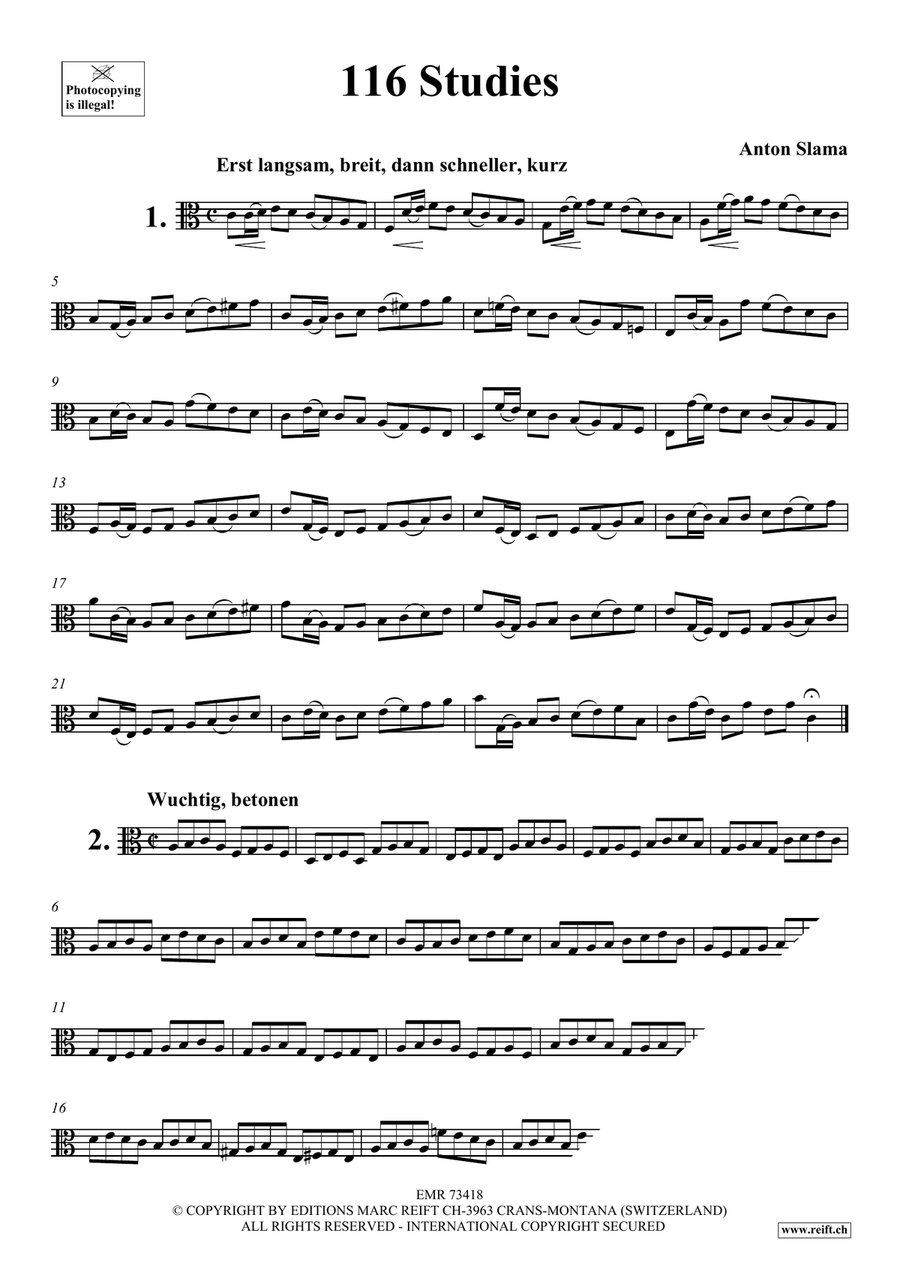 116 Studies 116 Studies Viola Solo scores gallery preview page 3