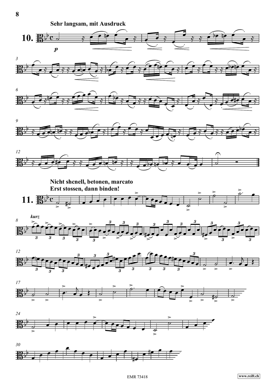 116 Studies 116 Studies Viola Solo scores gallery preview page 8