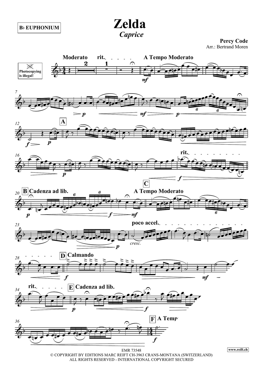 Zelda Zelda Euphonium scores gallery preview page 3