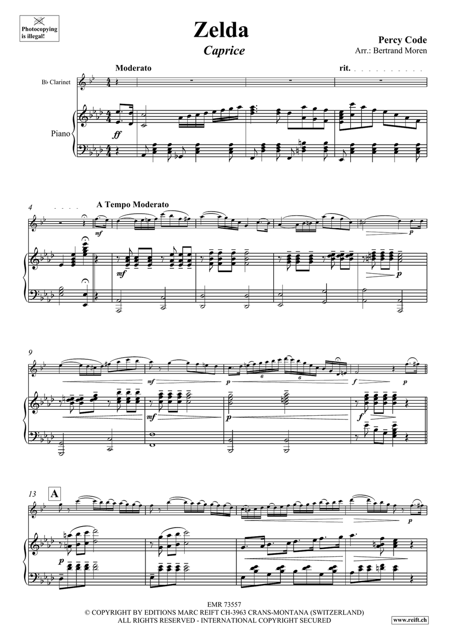 Zelda Zelda Clarinet Solo scores gallery preview page 4