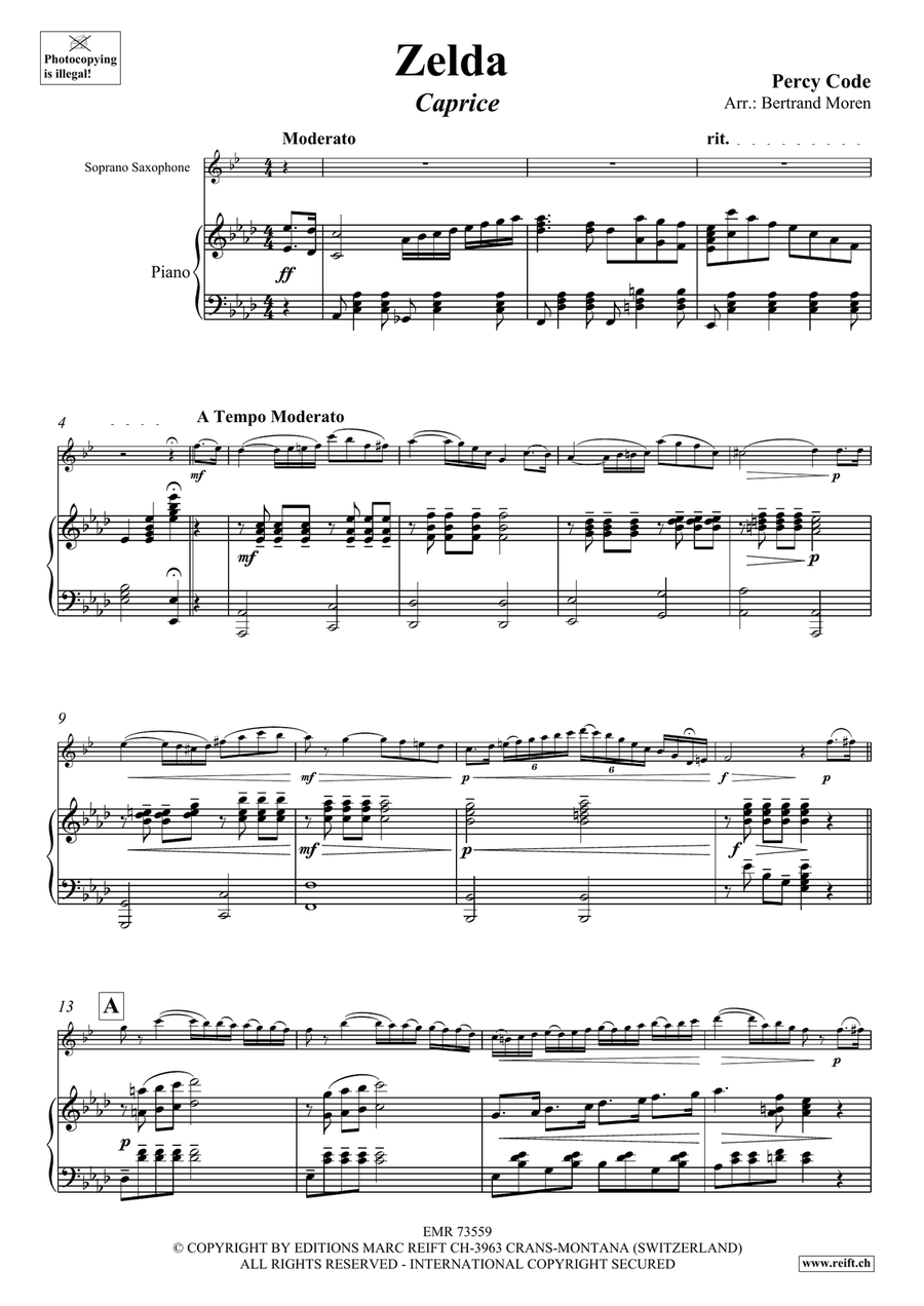 Zelda Zelda Soprano Saxophone scores gallery preview page 4