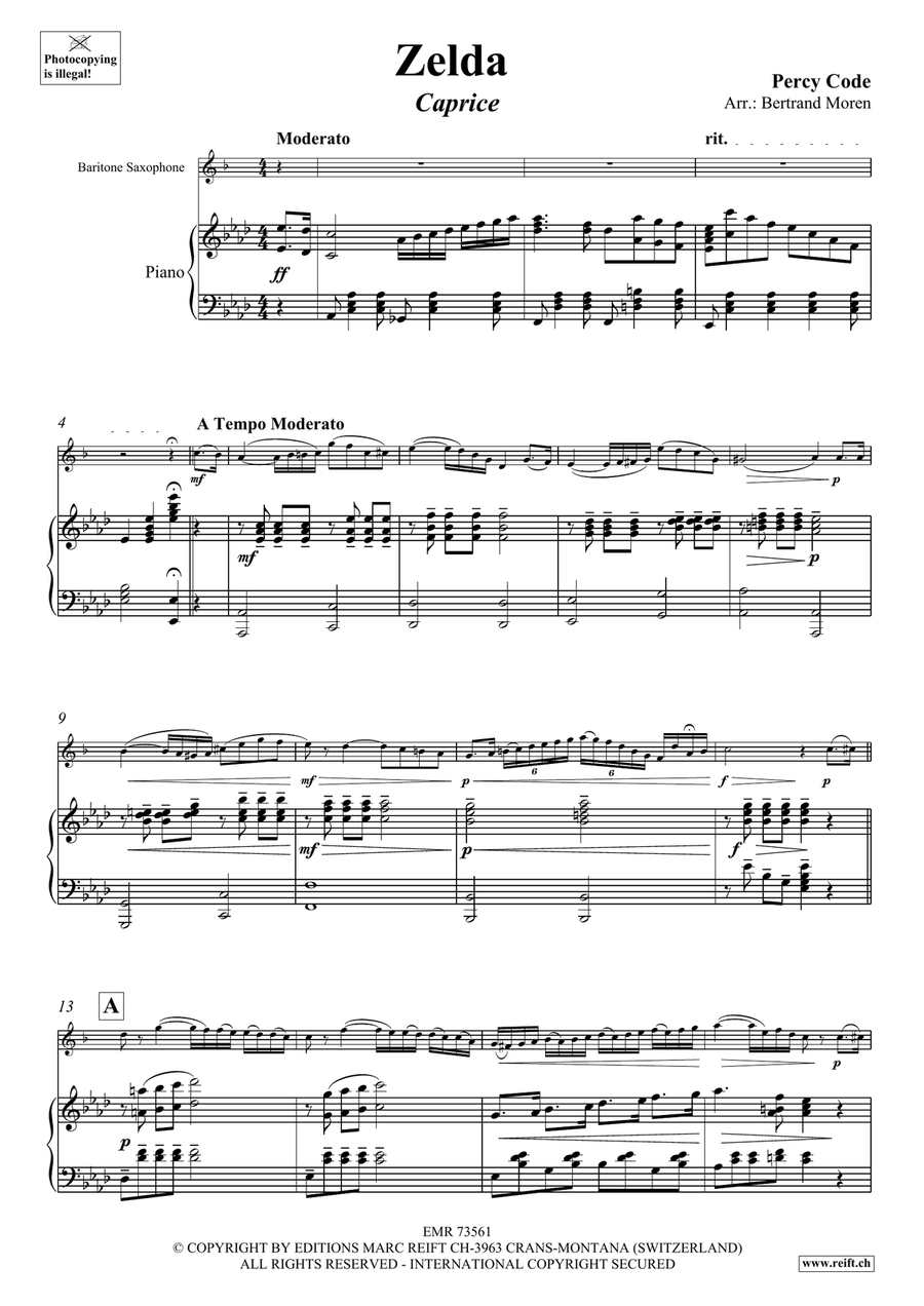 Zelda Zelda Baritone Saxophone scores gallery preview page 4