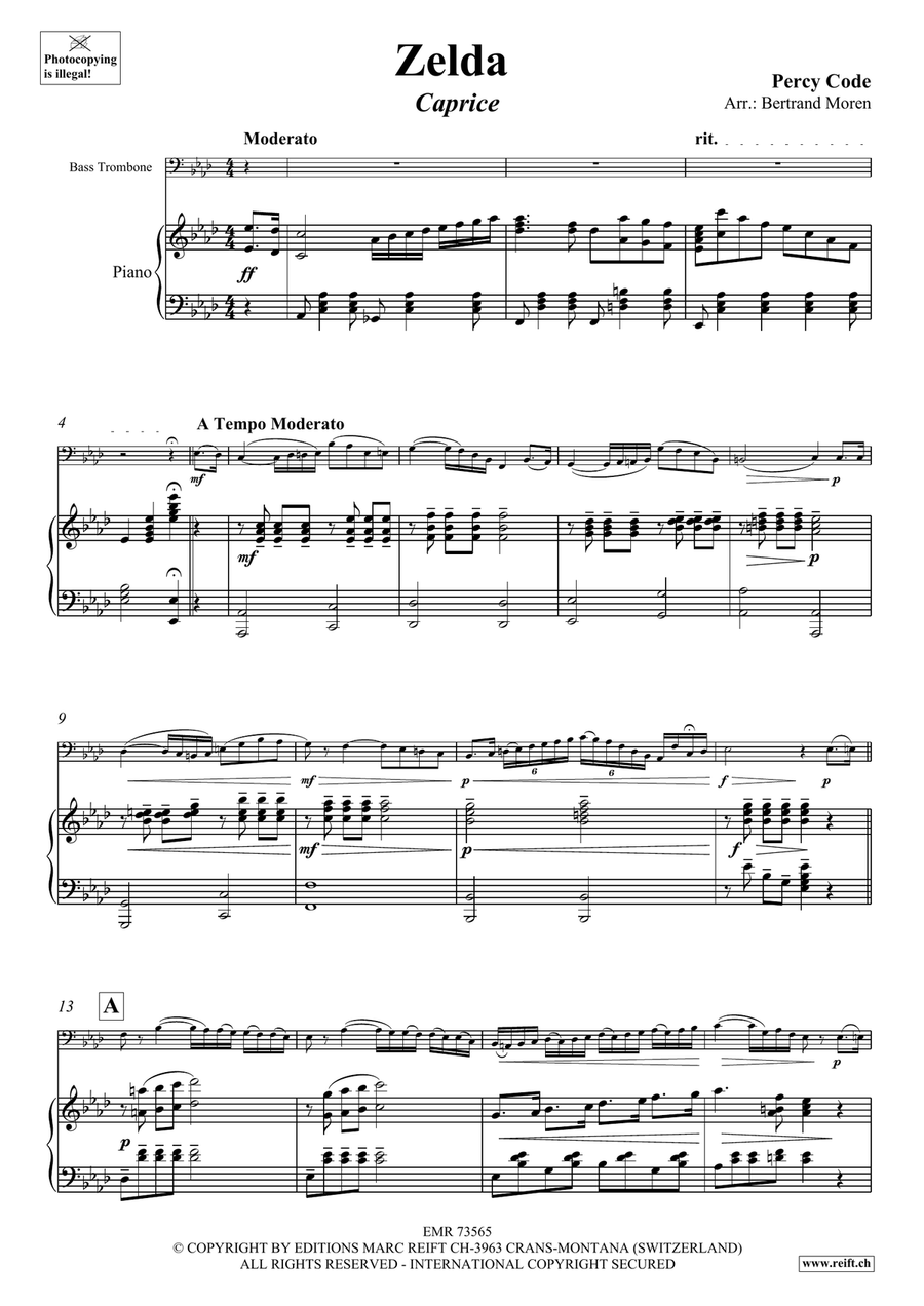 Zelda Zelda Bass Trombone scores gallery preview page 4