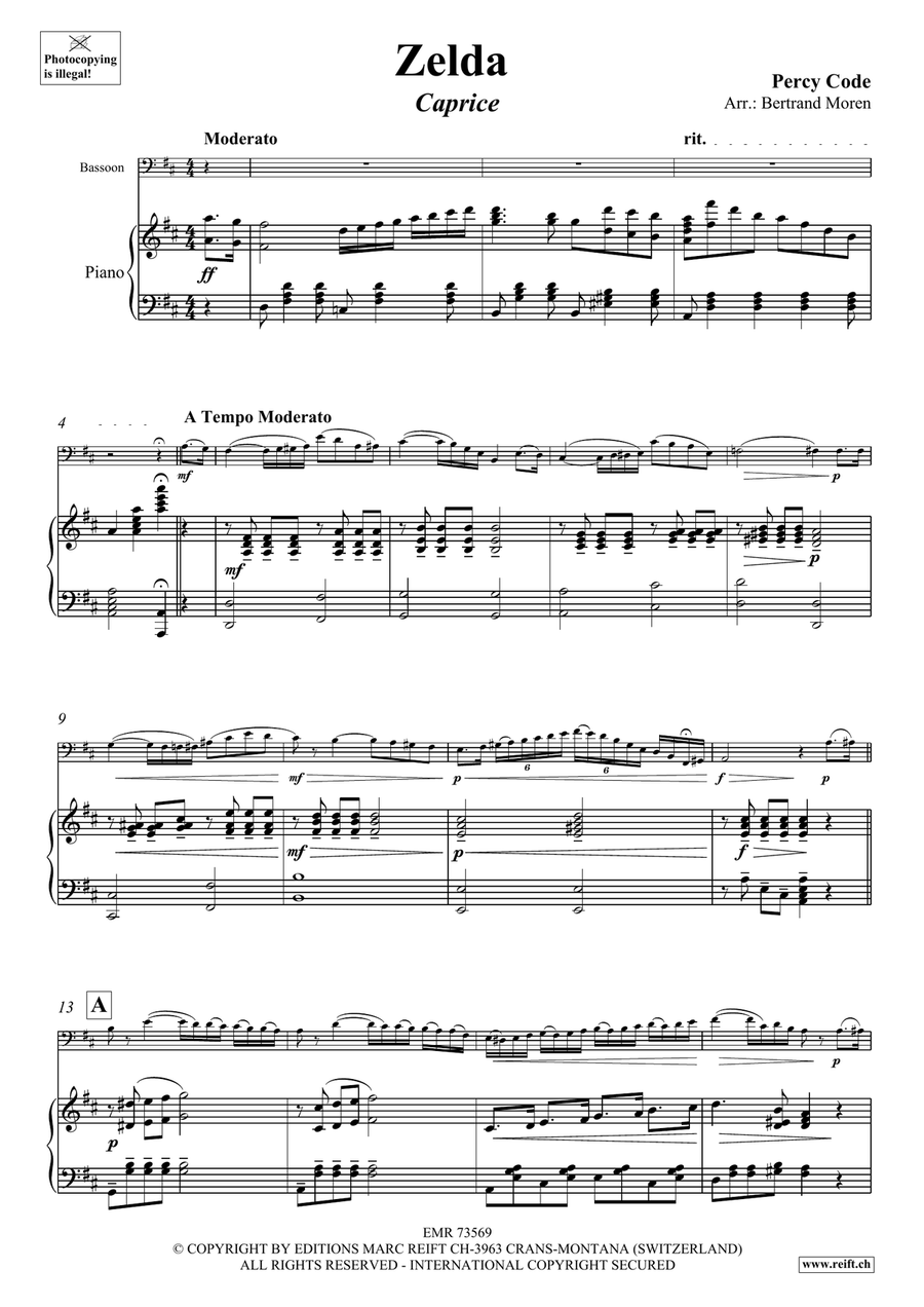 Zelda Zelda Bassoon Solo scores gallery preview page 6