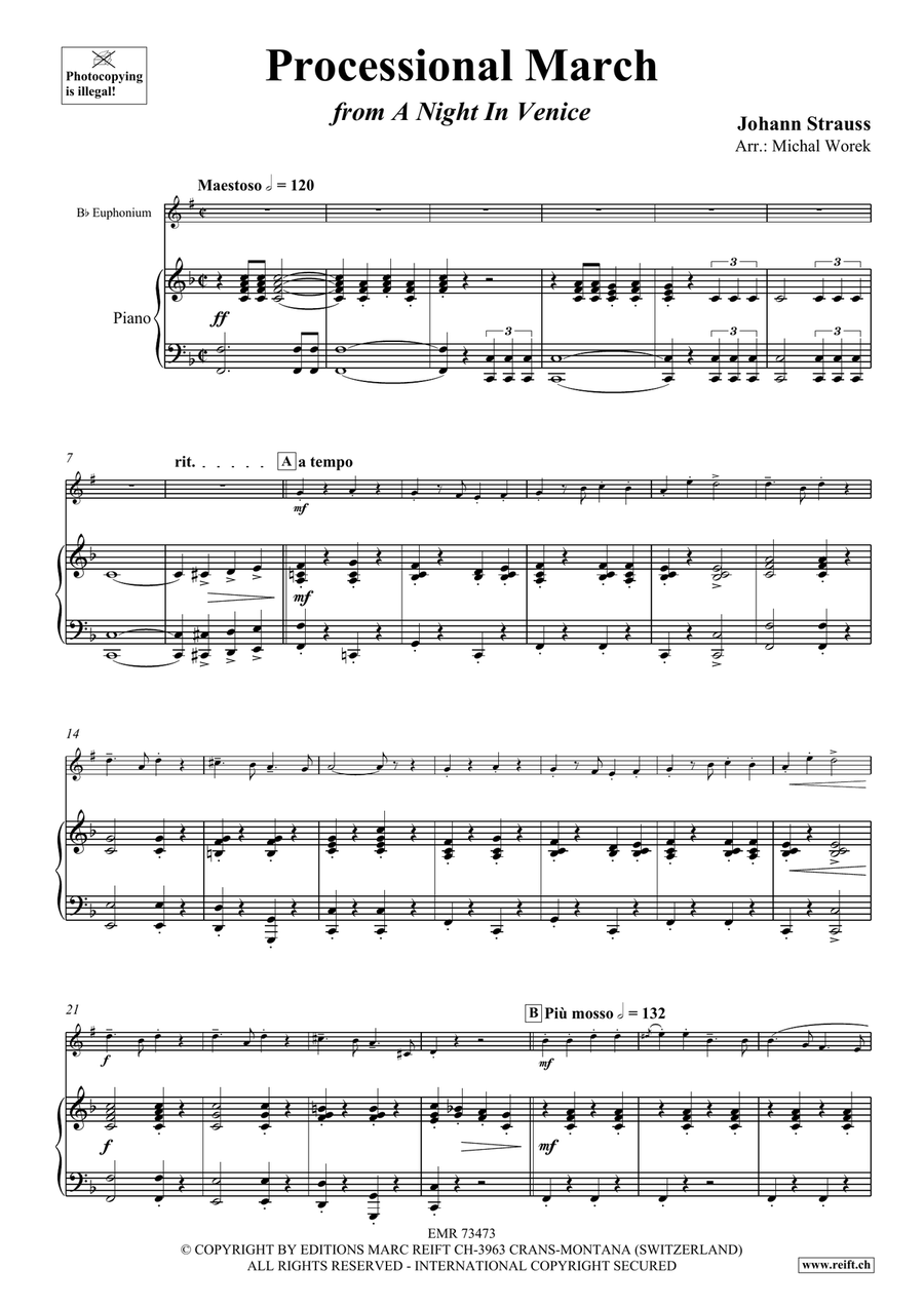 Processional March Processional March Euphonium scores gallery preview page 4