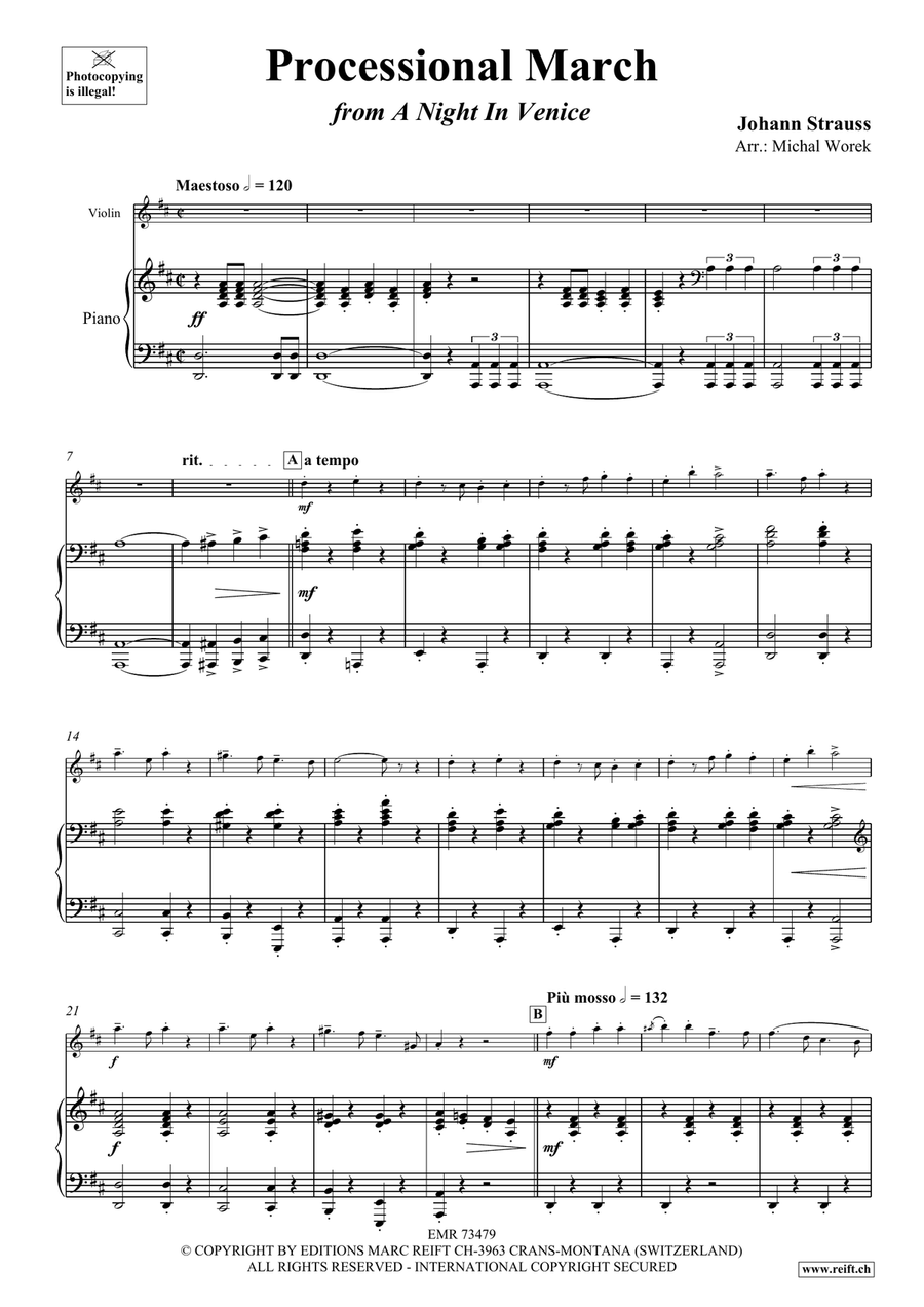Processional March Violin Solo scores gallery preview page 4