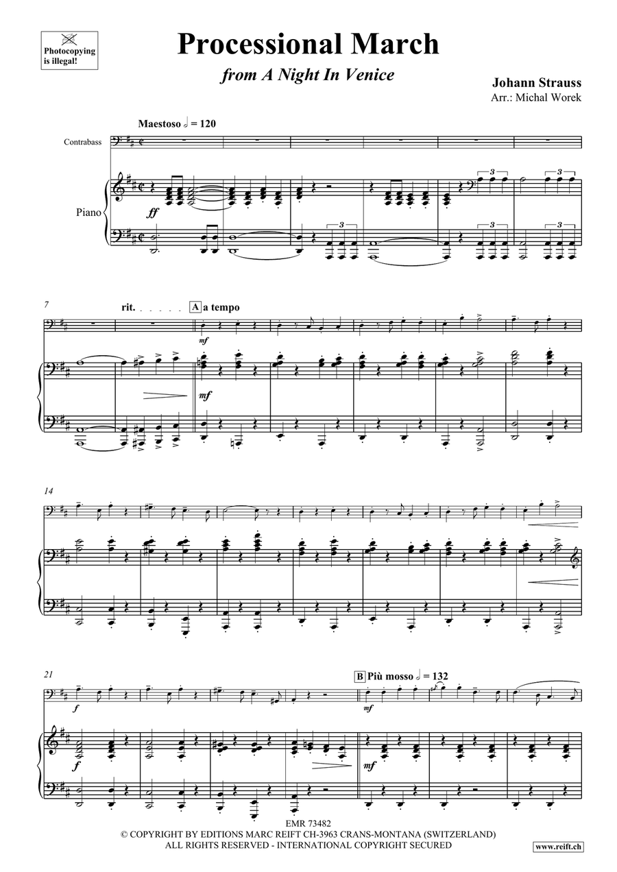 Processional March Processional March Double Bass scores gallery preview page 4