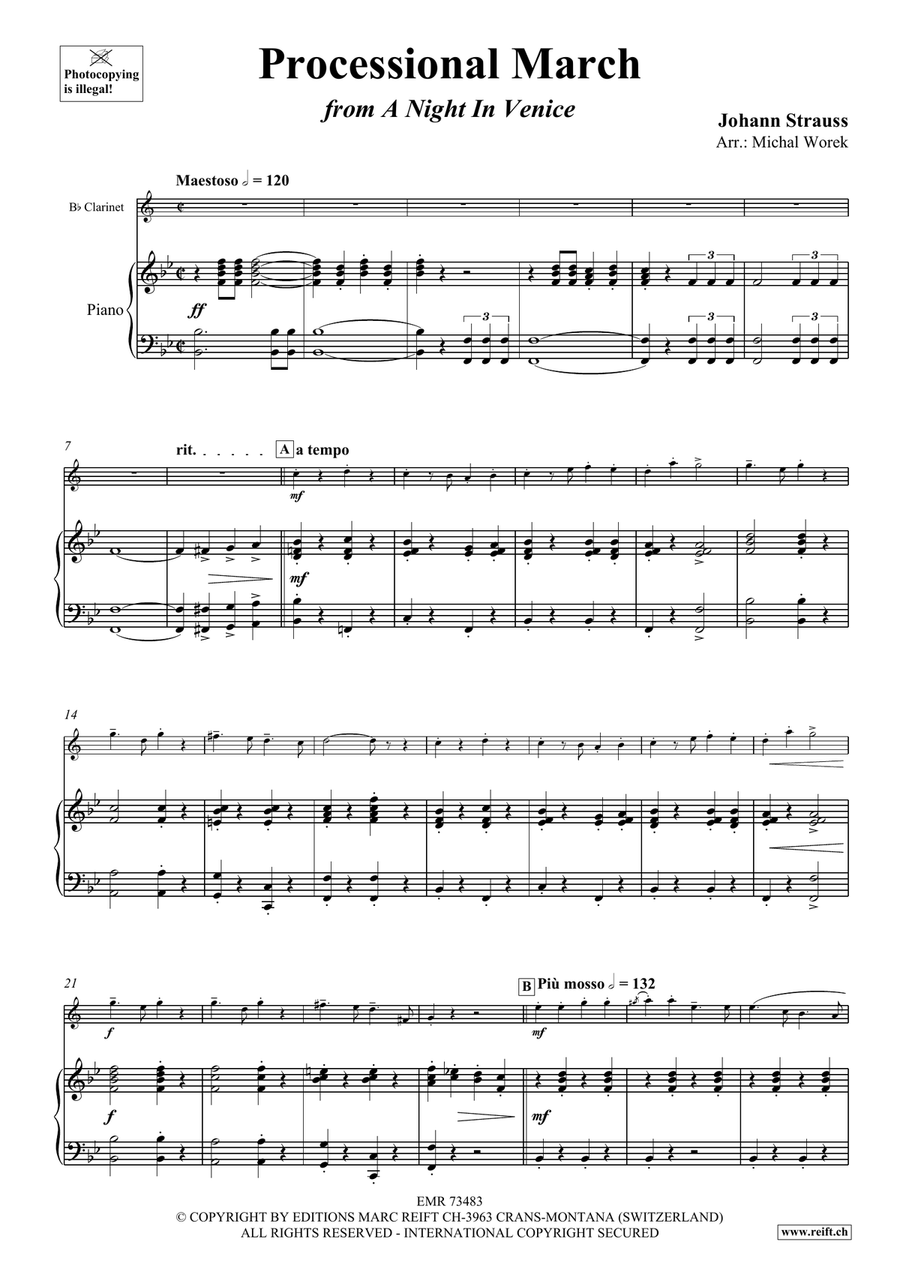 Processional March Processional March Clarinet Solo scores gallery preview page 4