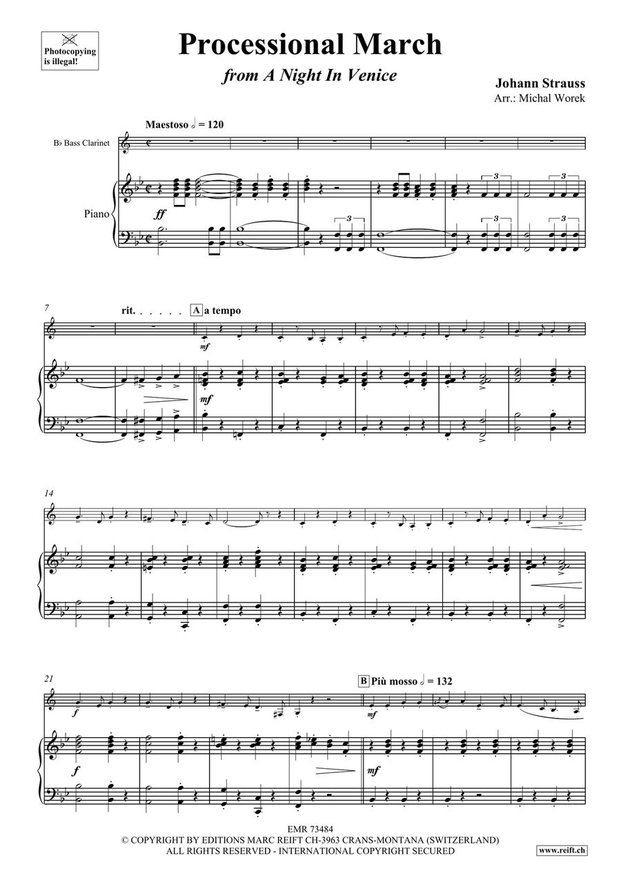Processional March Processional March Bass Clarinet scores gallery preview page 4