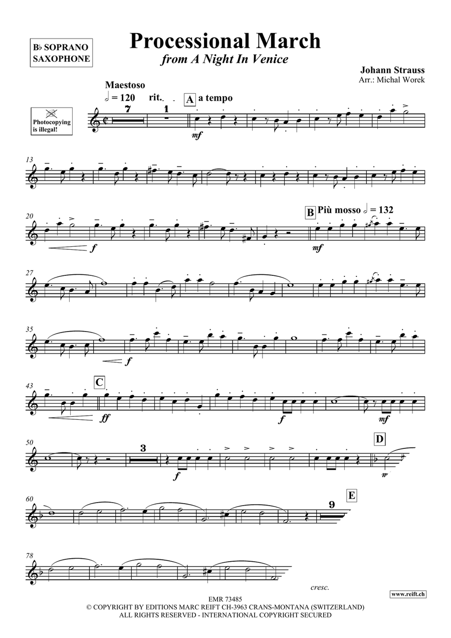 Processional March Processional March Soprano Saxophone scores gallery preview page 3