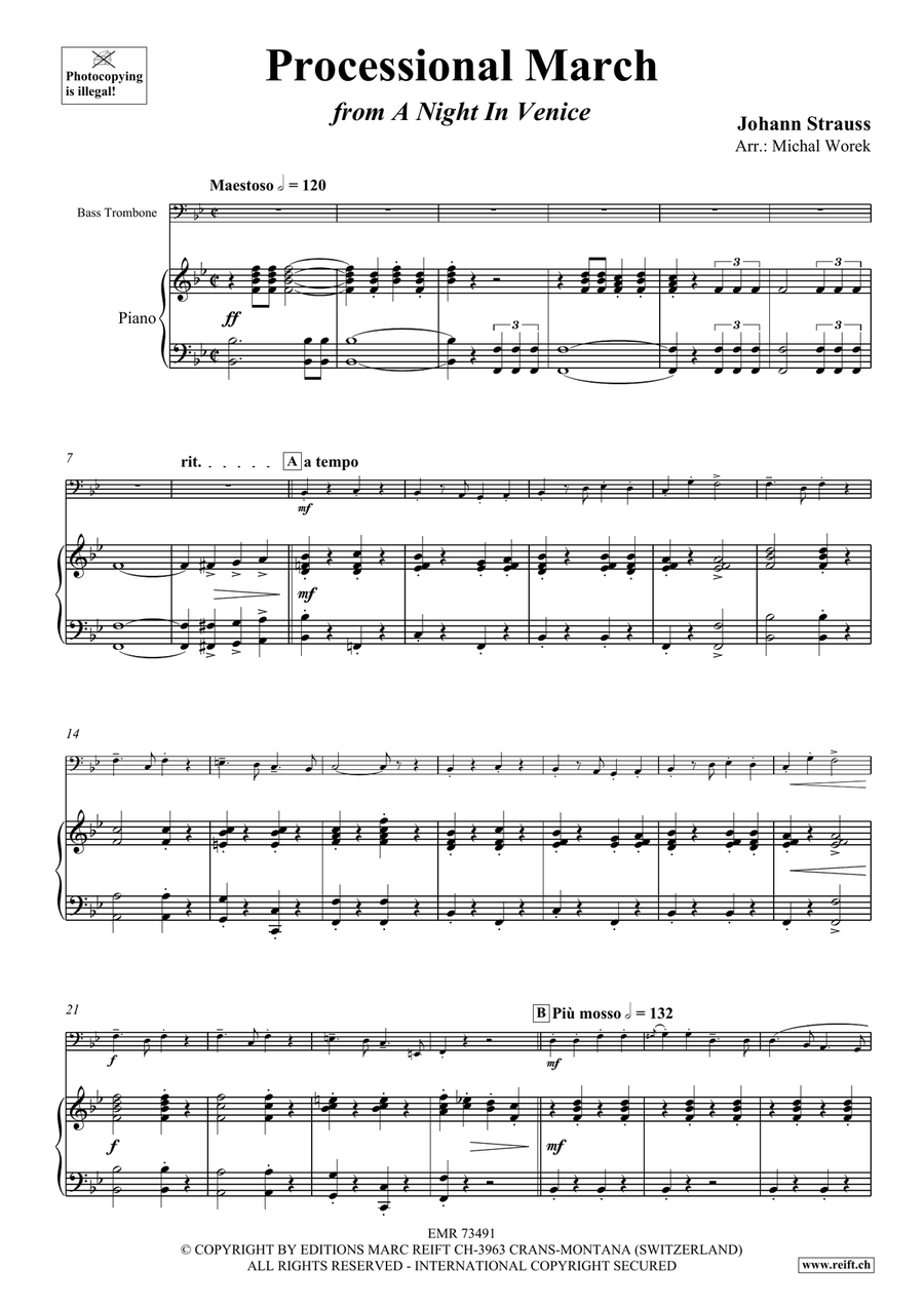 Processional March Processional March Bass Trombone scores gallery preview page 4
