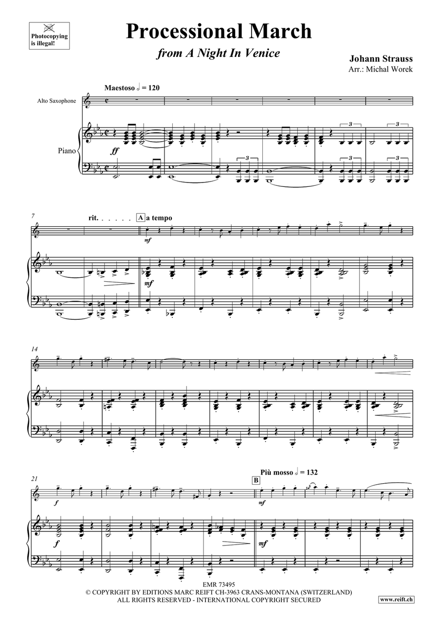 Processional March Processional March Alto Saxophone scores gallery preview page 4