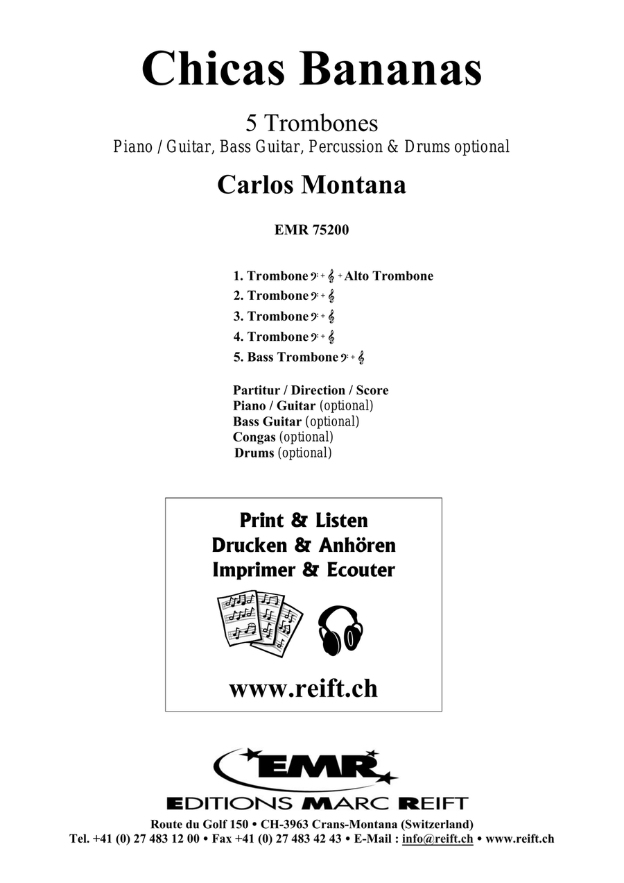 Chicas Bananas Chicas Bananas Trombone scores gallery preview page 2