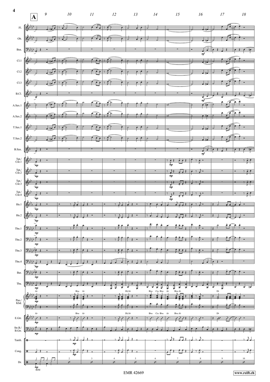 When You Wore A Tulip Concert Band scores gallery preview page 4