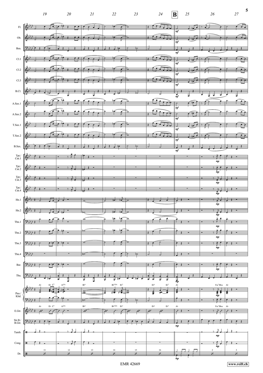 When You Wore A Tulip Concert Band scores gallery preview page 5