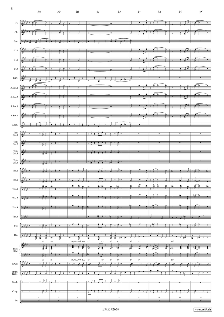 When You Wore A Tulip Concert Band scores gallery preview page 6
