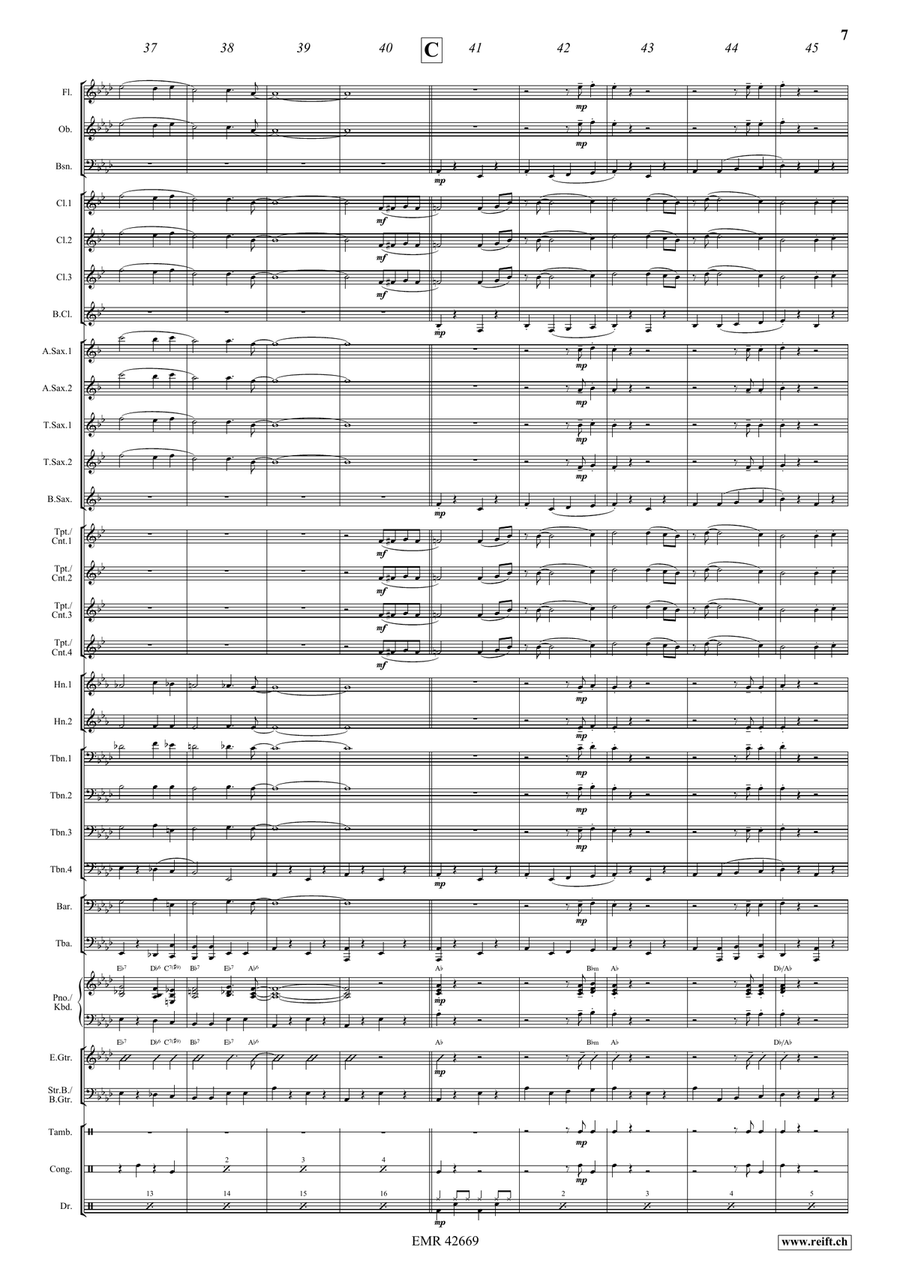 When You Wore A Tulip Concert Band scores gallery preview page 7