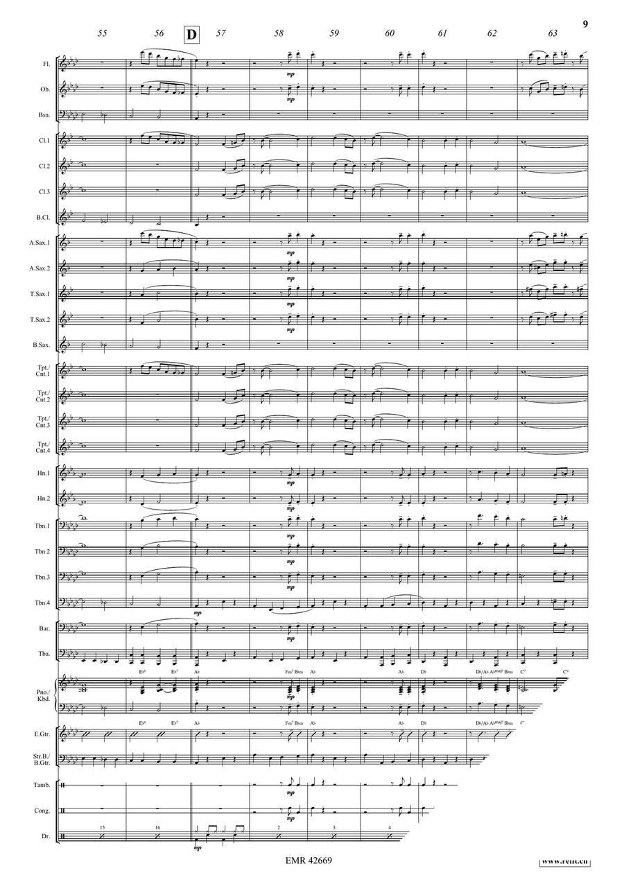 When You Wore A Tulip Concert Band scores gallery preview page 9