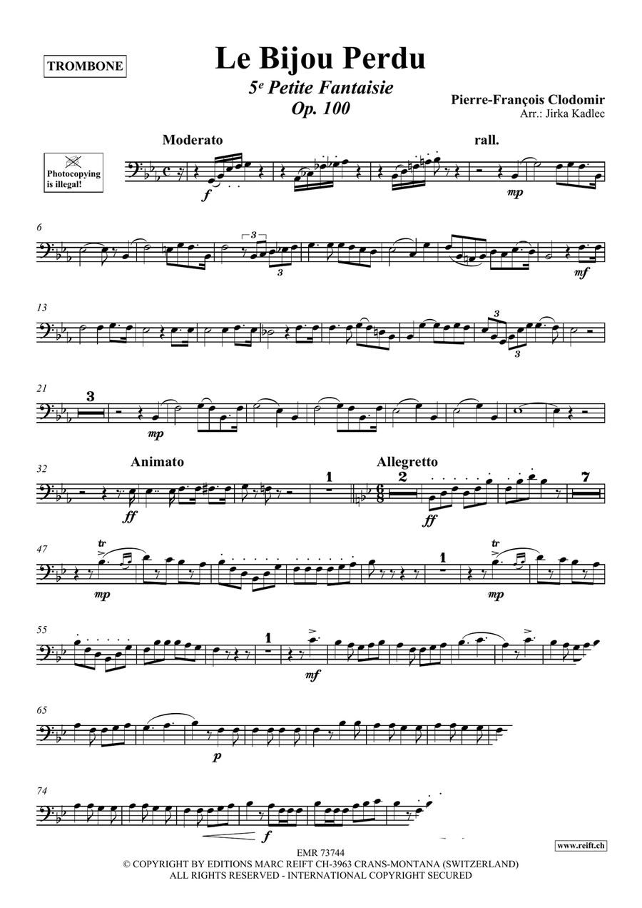 Le Bijou Perdu Le Bijou Perdu Piano Accompaniment scores gallery preview page 3