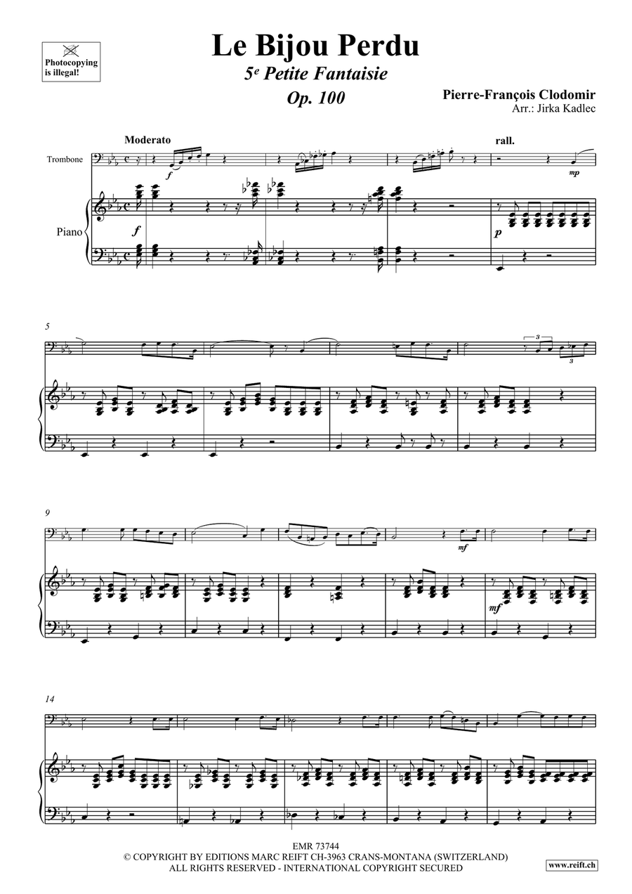 Le Bijou Perdu Le Bijou Perdu Piano Accompaniment scores gallery preview page 4