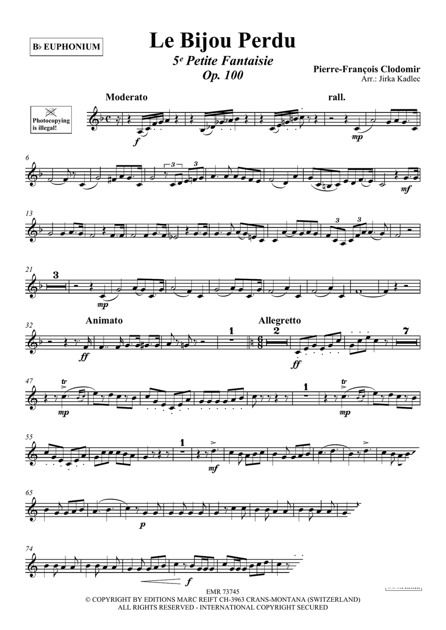 Le Bijou Perdu Le Bijou Perdu Euphonium scores gallery preview page 3