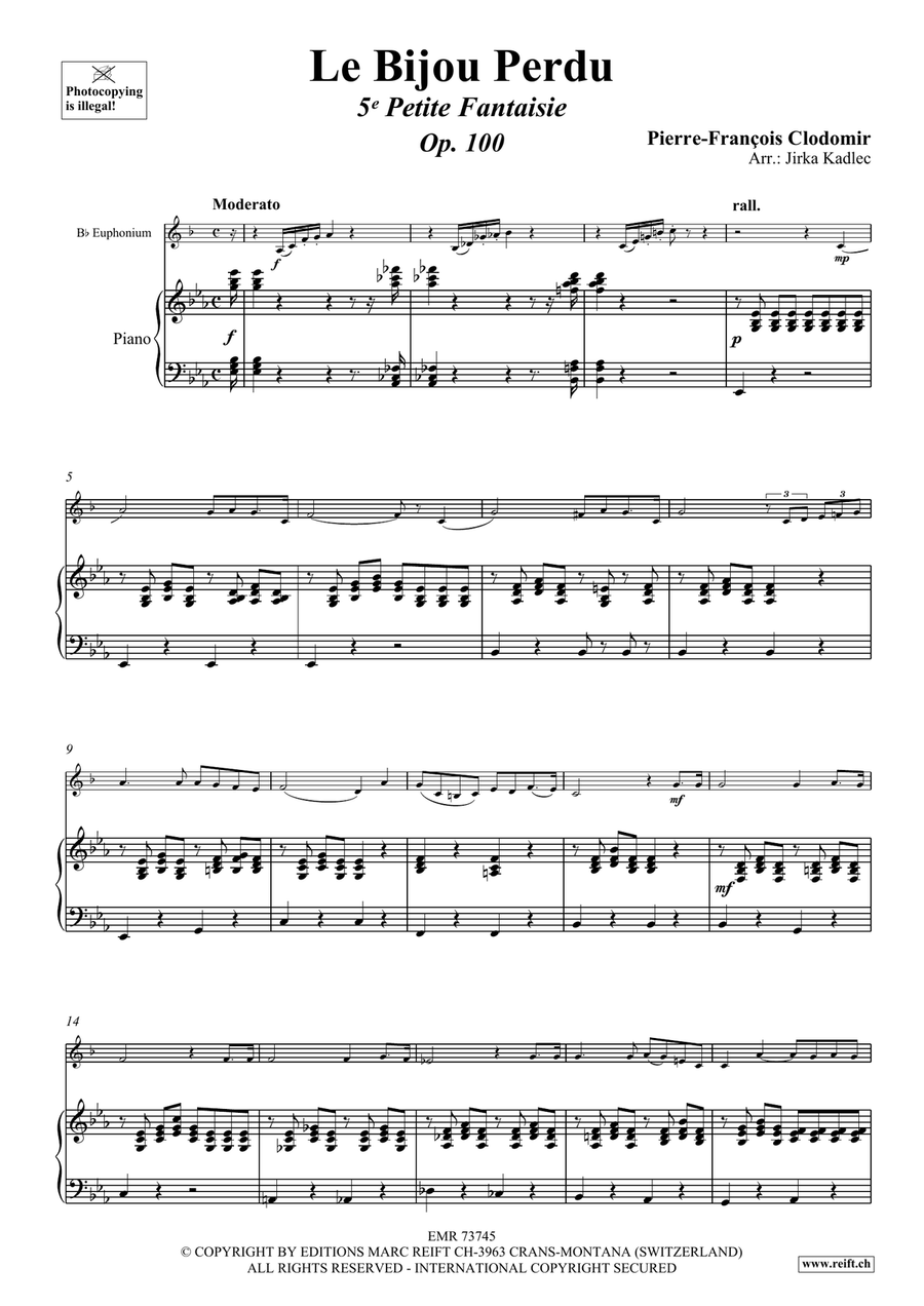 Le Bijou Perdu Le Bijou Perdu Euphonium scores gallery preview page 4