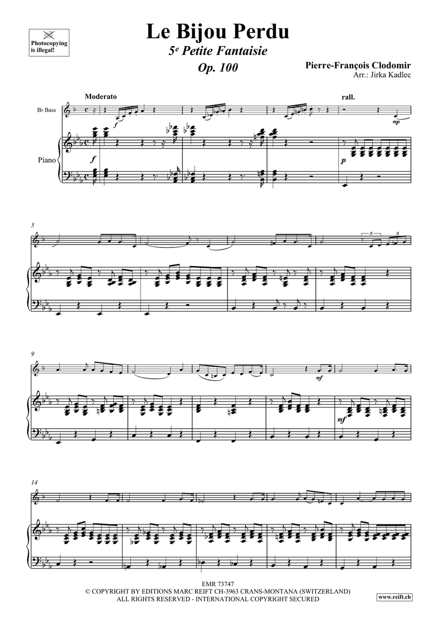 Le Bijou Perdu Le Bijou Perdu Voice Solo scores gallery preview page 4