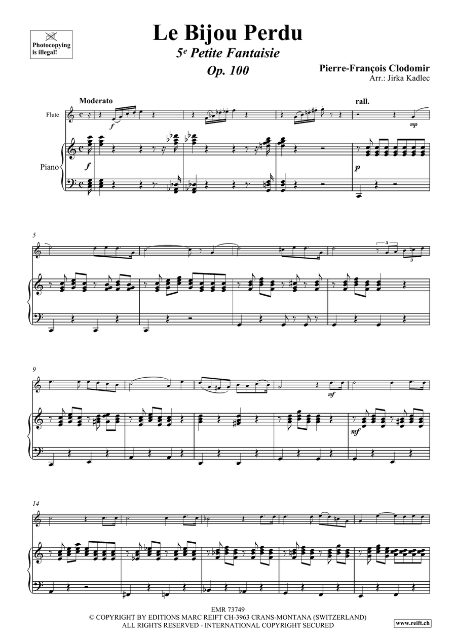 Le Bijou Perdu Le Bijou Perdu Flute Solo scores gallery preview page 4