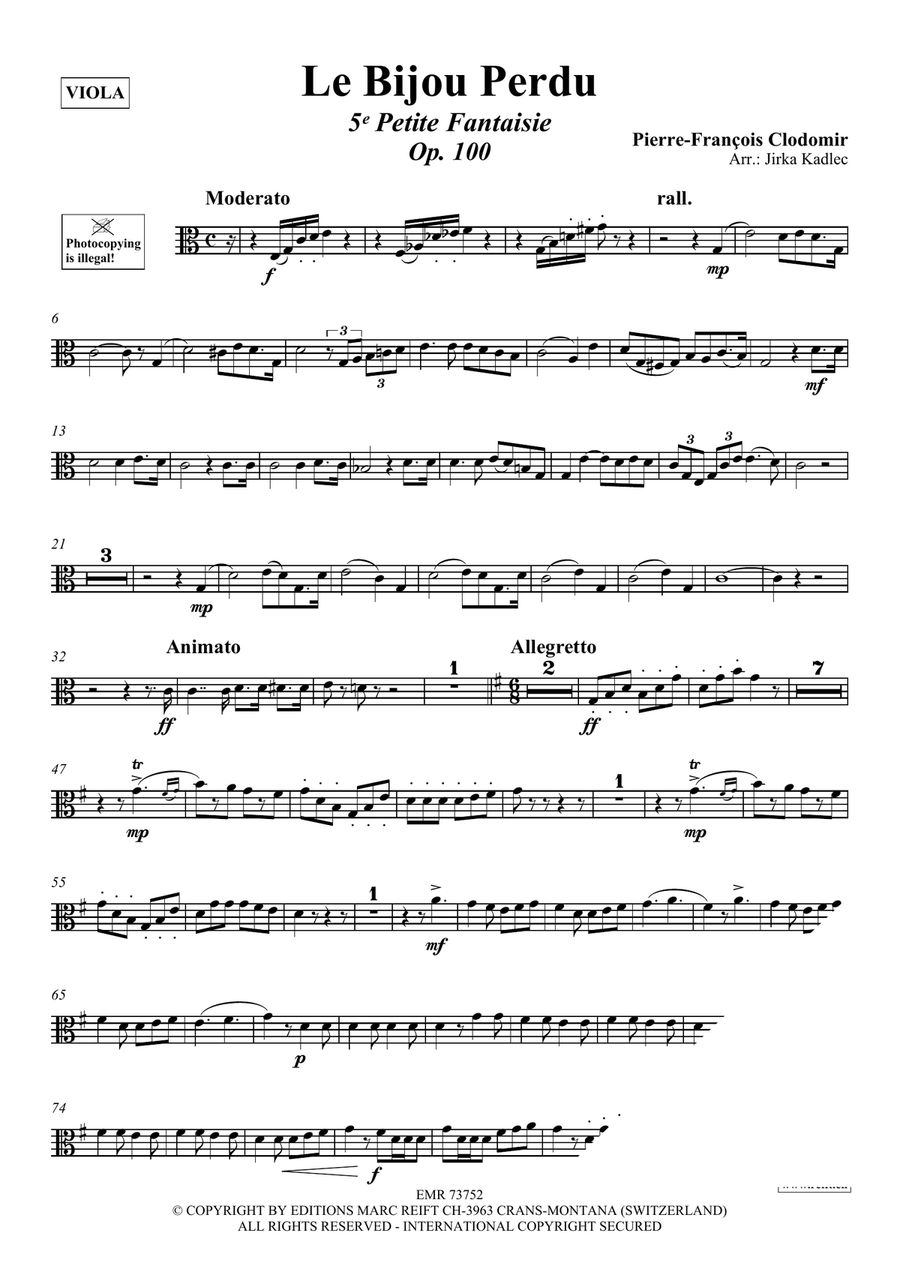 Le Bijou Perdu Le Bijou Perdu Piano Accompaniment scores gallery preview page 3